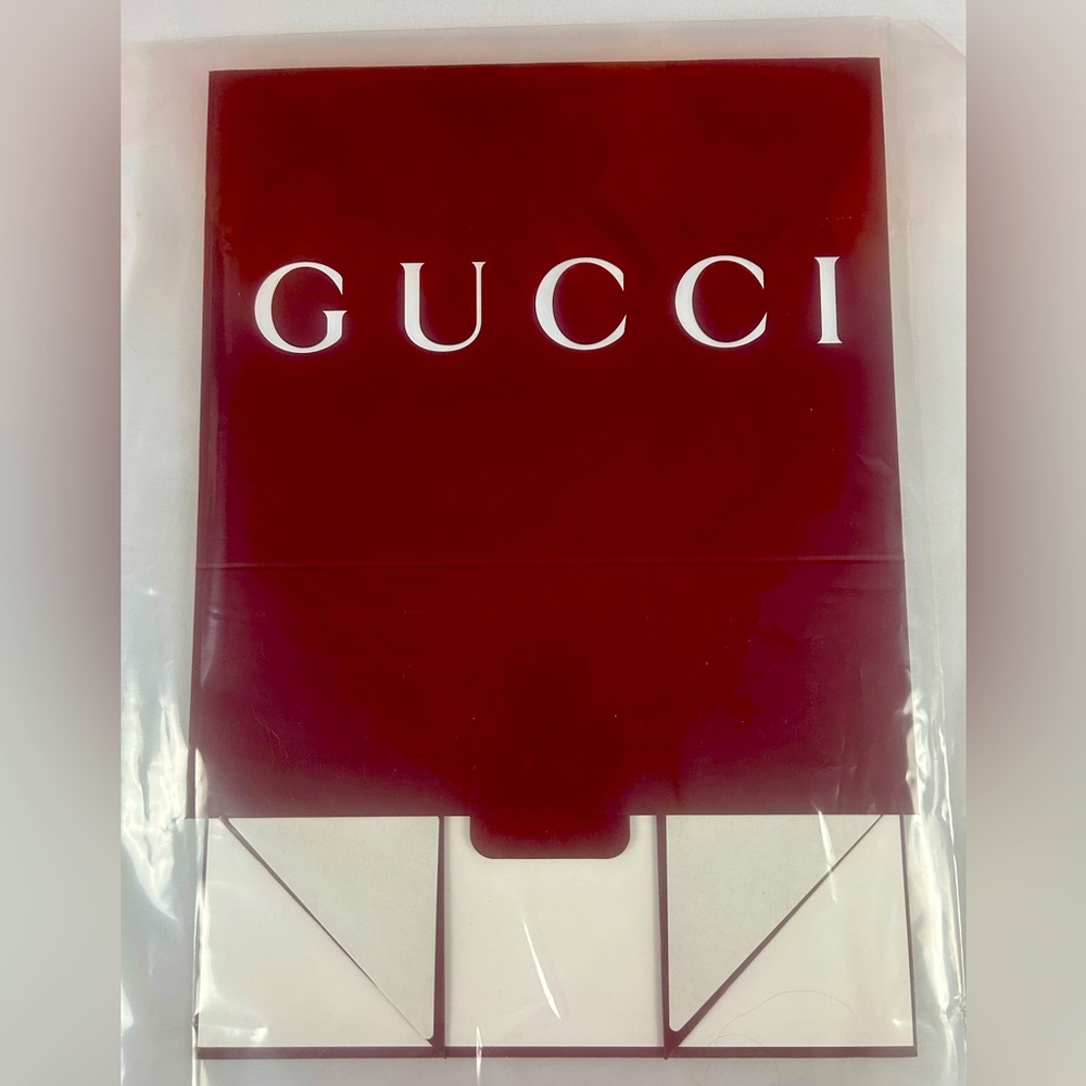 Gucci Red and White Storage Pouch